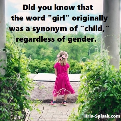 Girl synonym Child