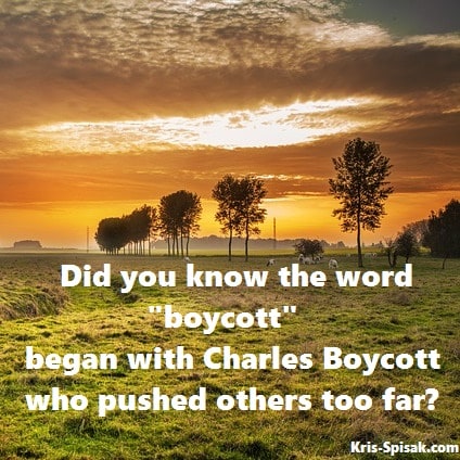 Origin of Boycott