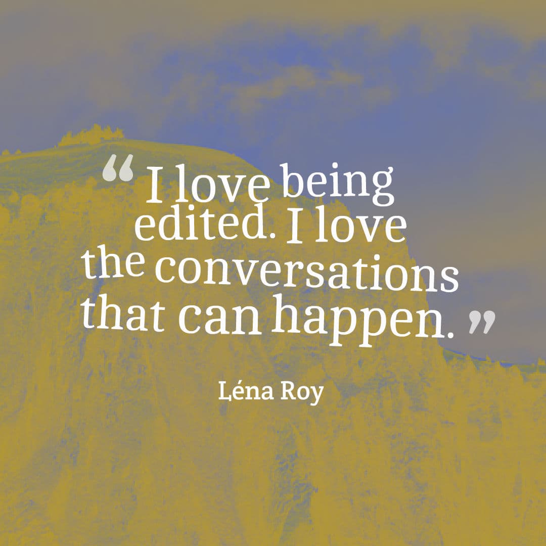 lena roy editing love quote