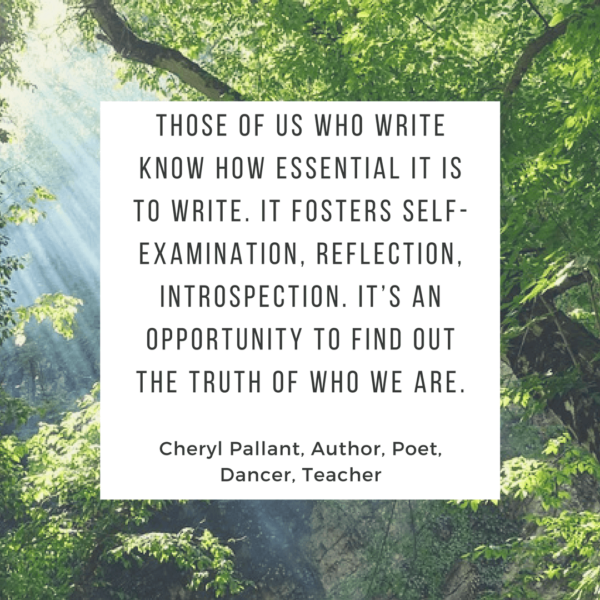 Cheryl Pallant quote on writing