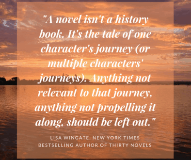 Lisa Wingate Quote - Editing History