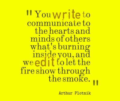 Editing quote - Arthur Plotnik
