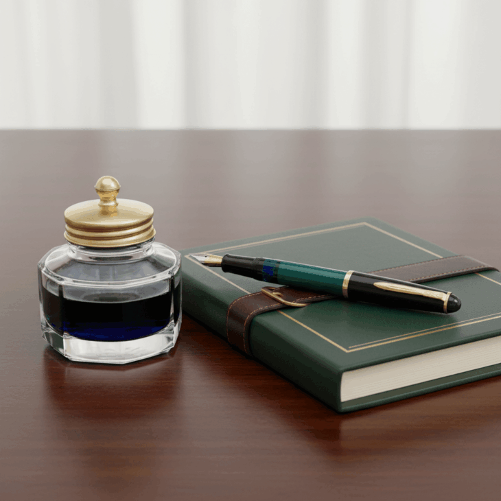 executive pen notebook ink